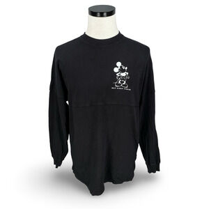 Spirit Jersey Walt Disney Studios Mickey Mouse Adult Small Black Long Sleeve